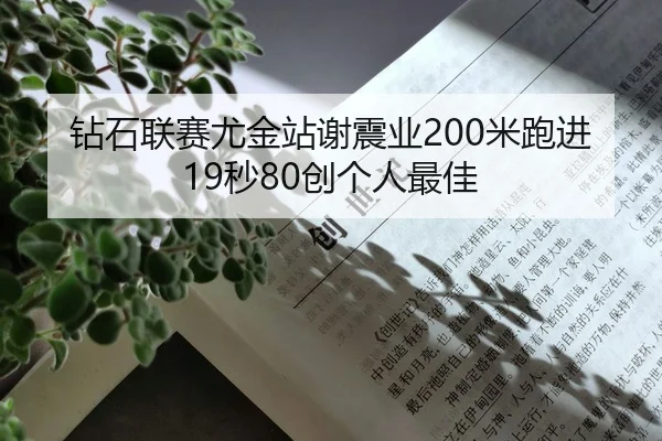 钻石联赛尤金站谢震业200米跑进19秒80创个人最佳